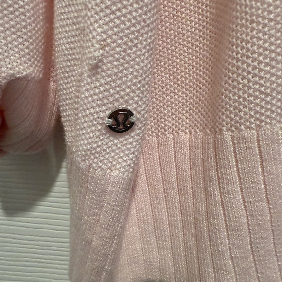 Lululemon Sincerely Yours Pink Cashmere Blend Sweater Size 12. - Picture 6 of 7